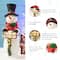 Glitzhome® 29.25" Pre-Lit Christmas Snowman Porch Décor